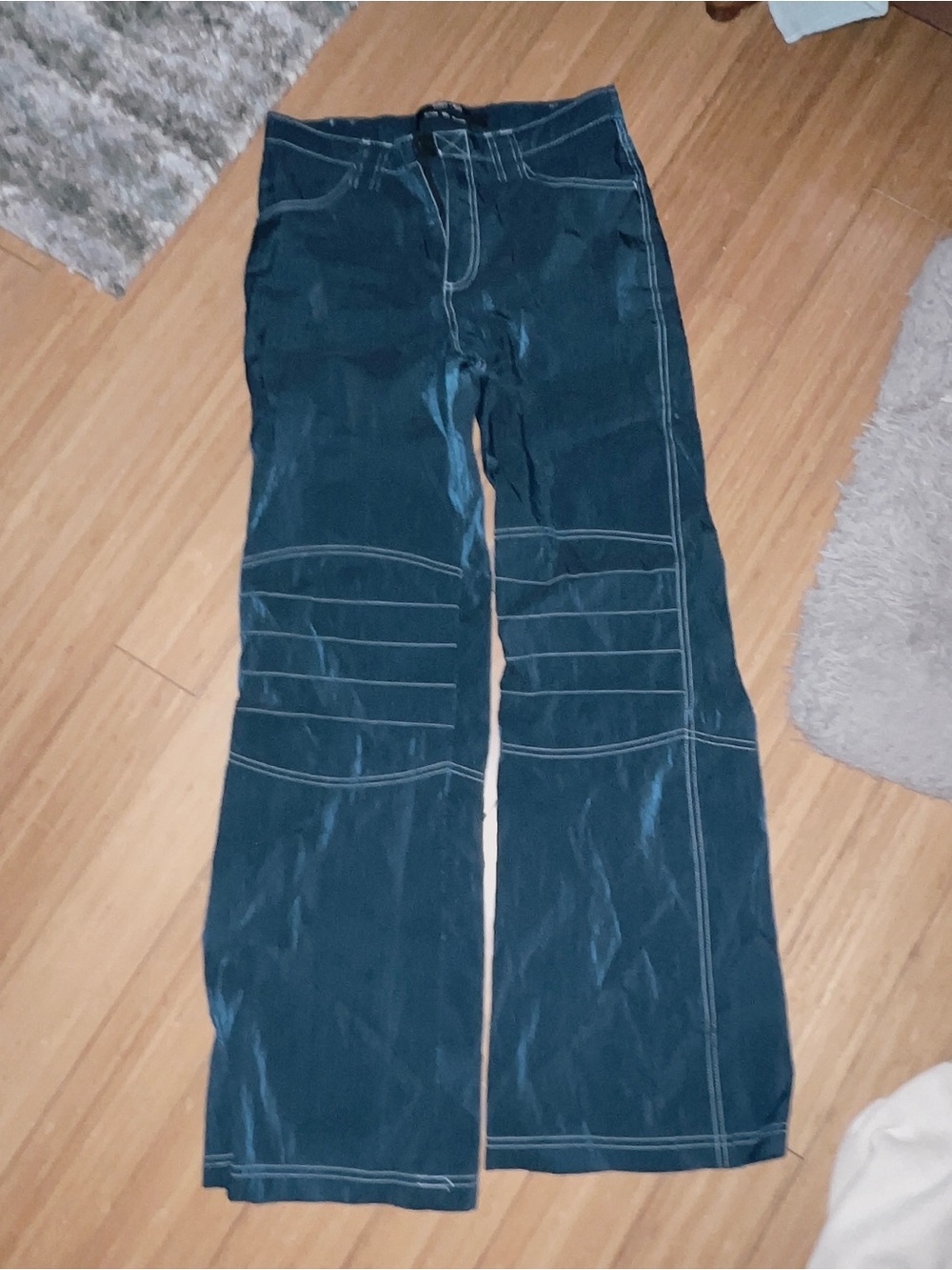 Silence & noise size 4 pants cargo track blue